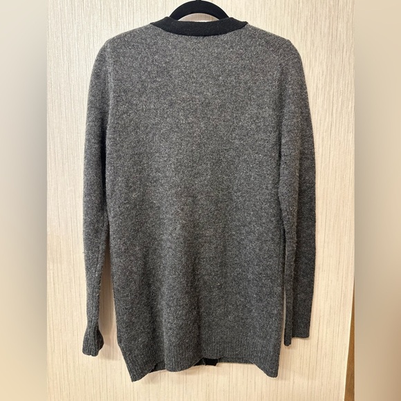 J.Crew Sweater Women S Cardigan Open Front Long Line Knit Lambs Wool - Picture 4 of 6